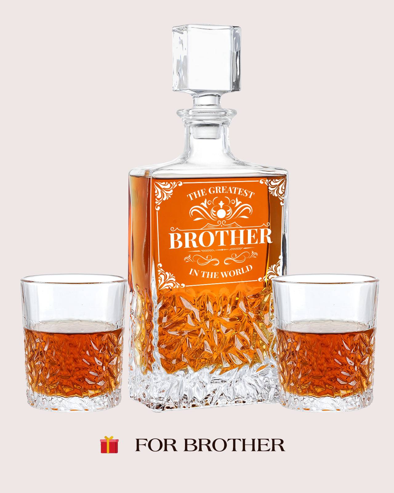 Kollea 27 Oz Glass Whiskey Decanter, Anniversary Gifts for Husband